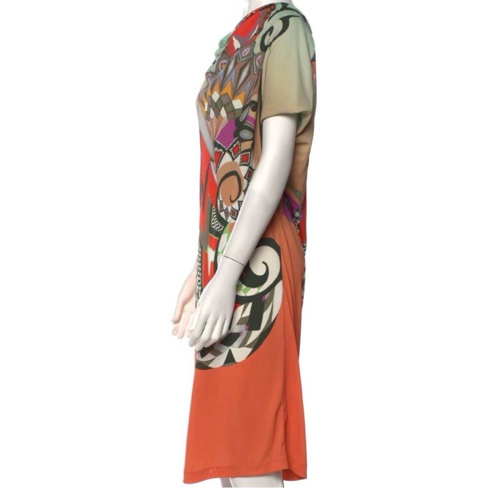 Etro Multicolor Patterned Abstract Shift Dress - Picture 2 of 6